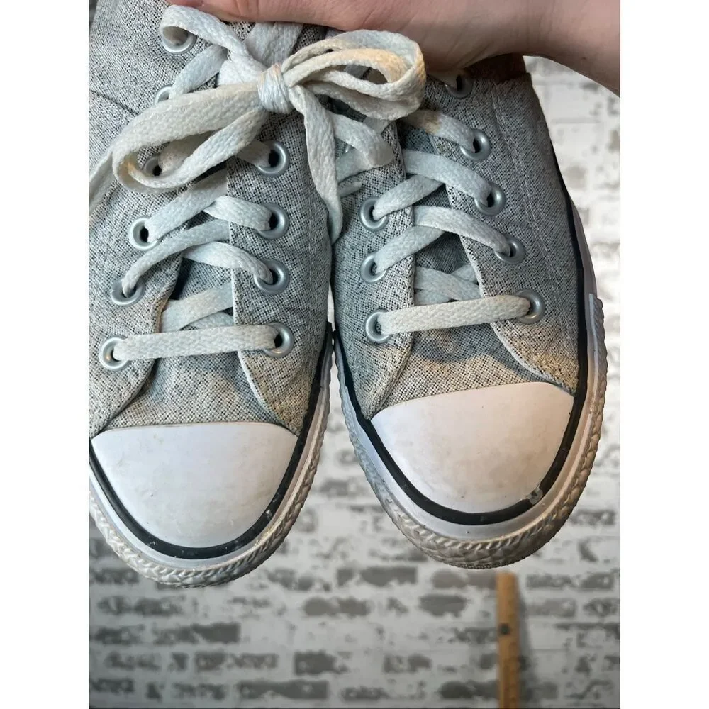 Converse | women gray lace up flat sneakers